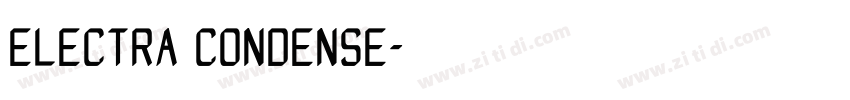 ELECTRA CONDENSE字体转换